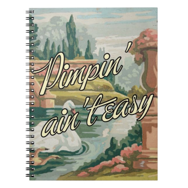 Carnet pittoresque PBN de cygnes vintages de (Devant)