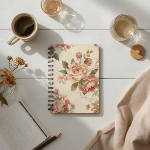 Carnet Pivoine Romantique & Rose Jardin Vintage