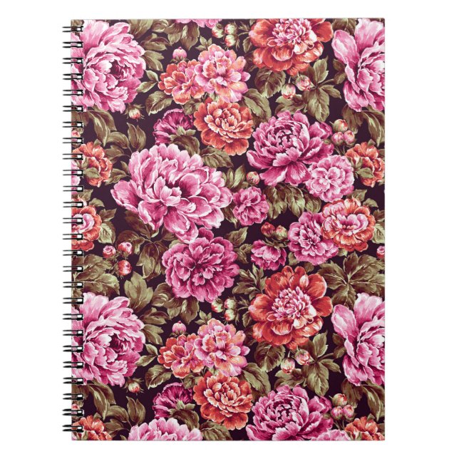 Carnet Pivoines en Fleurs (Devant)