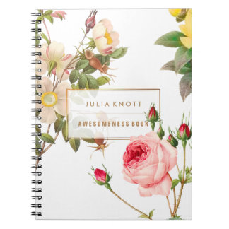 Carnet PixDezines Roses Anciens/Redoute
