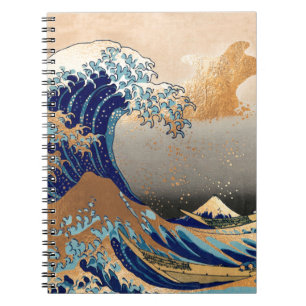 Carnet PixDezines Vintage, Grande Vague, Hokusai 葛飾北斎の神奈川