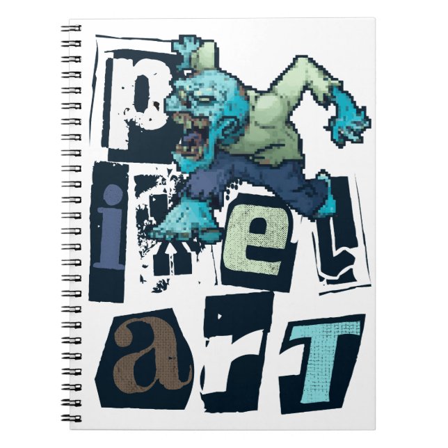 Carnet Pixel art et monstre (Devant)