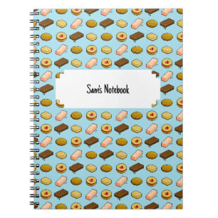 Carnet Pixel Art savoureux Cookie Biscuit Motif
