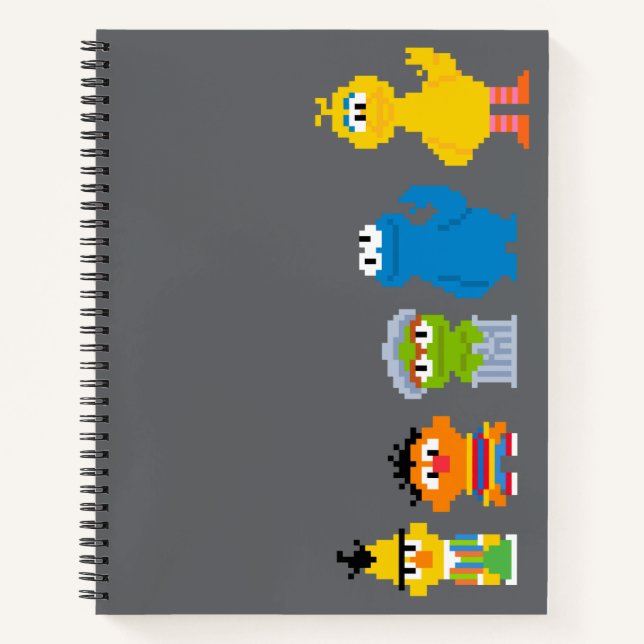 Carnet Pixel Sesame Street Characters (Devant)
