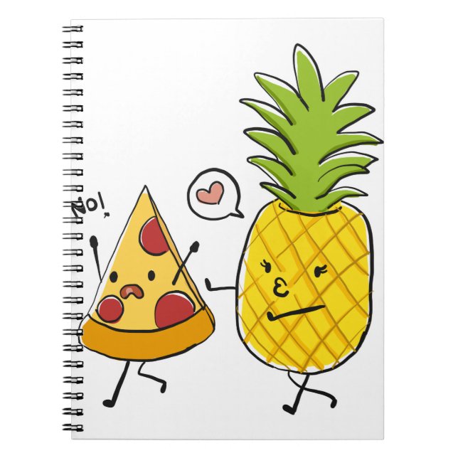 Carnet Pizza à l'ananas (Devant)