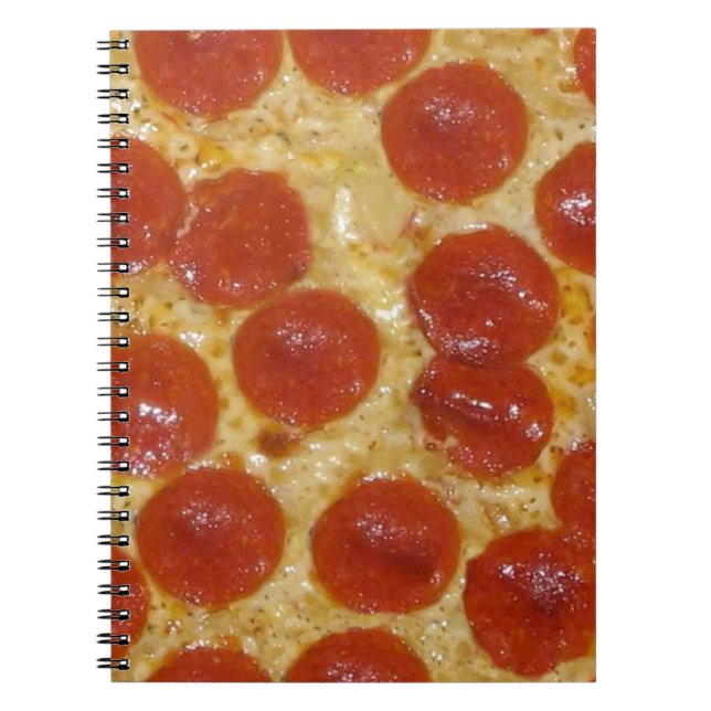 Carnet pizza au gros pepperoni (Devant)