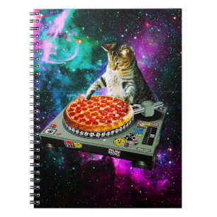 Carnet Pizza de chat du DJ de l'espace