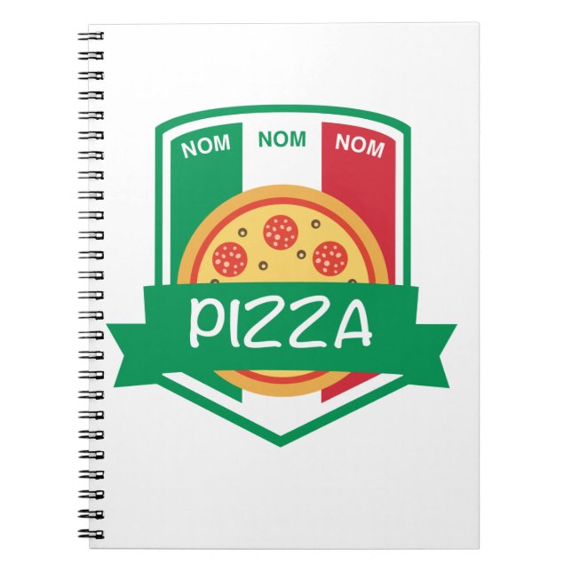 Carnet Pizza de nom de Nom (Devant)