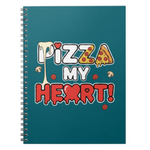 Carnet Pizza Mon Cœur Drôle de Punition pour les Amoureux
