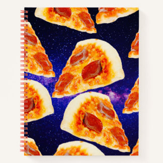 Carnet Pizza Slice dans l'espace - Taille personnalisée e