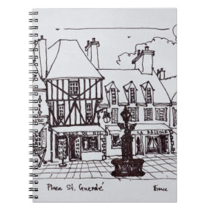 Carnet Place Saint-Guenole, Concarneau Bretagne