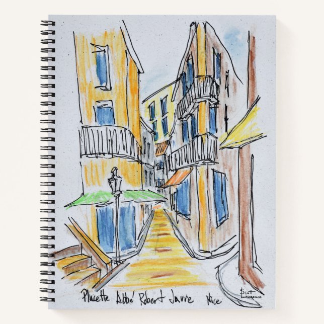 Carnet Placette Abbe Robert Jarred | Vieux Nice, France (Devant)