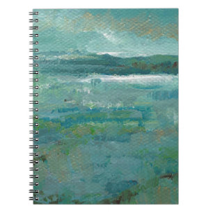 Carnet Plage Abstraite Turquoise Gold Art