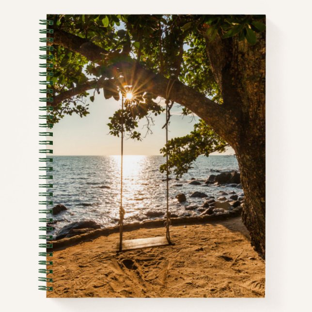 Carnet Plage au coucher du soleil (Devant)