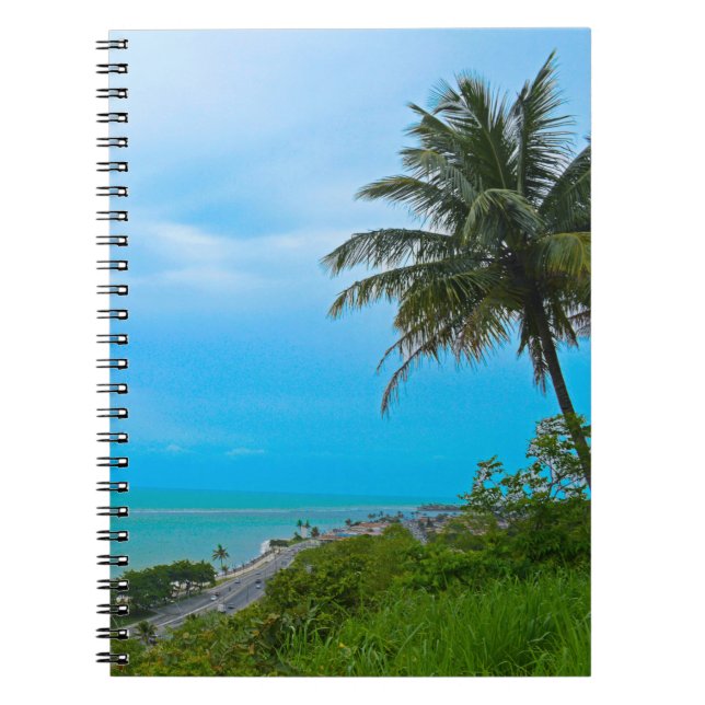Carnet Plage calme avec cocotier (Devant)
