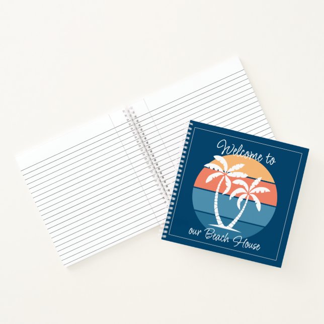 Carnet Plage de l'île tropicale sur mesure Océan Coucher  (Intérieur)