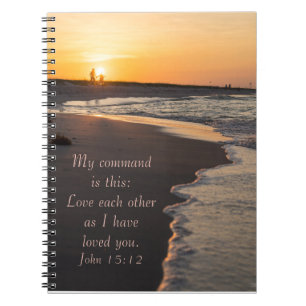 Carnet Plage De Marche En Couple À Sunrise John 15 12