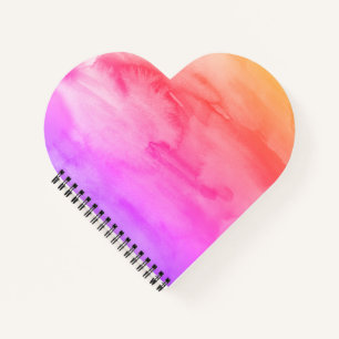 Carnet Plage de Motif de la peinture arc-en-ciel