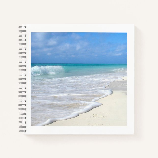 Carnet Plage de sable blanc Surf doux (Devant)
