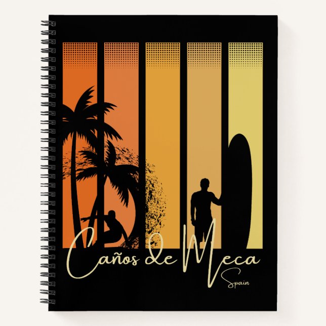 Carnet Plage de surf de Canos de Meca Espagne (Devant)