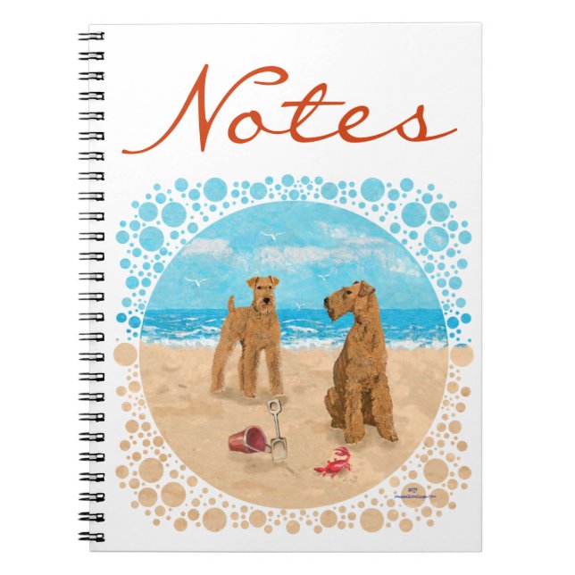 Carnet Plage des Terriers Irlandais (Devant)
