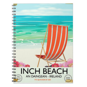 Carnet Plage d'Inch, An Daingean - affiche de voyage irla