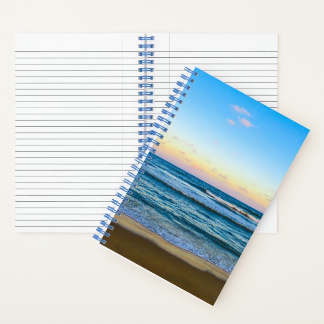 Carnet Plage et ciel bleu (À l'intérieur)