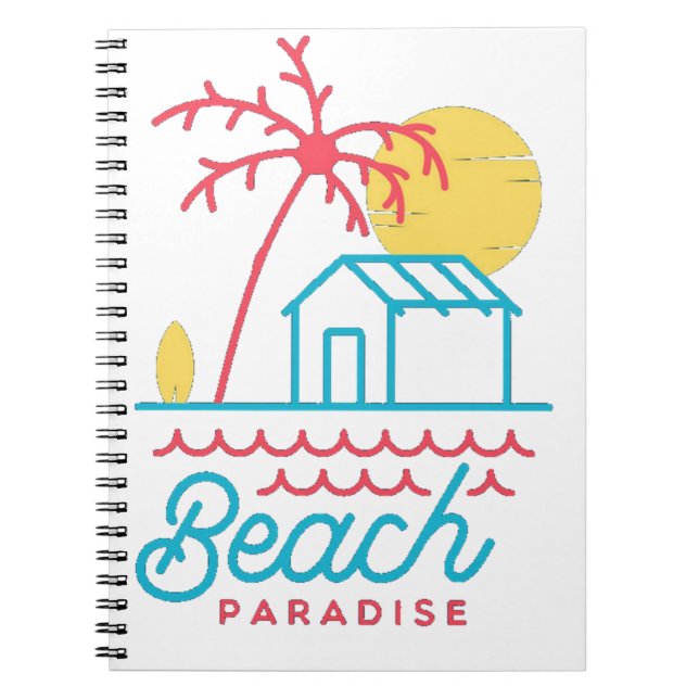 Carnet Plage paradis mignonne (Devant)