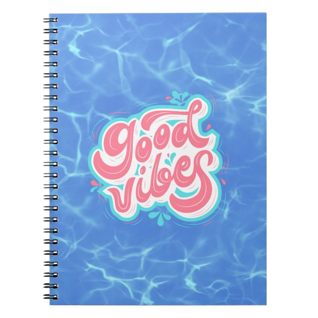 Carnet Plage/piscine Good Vibes (Devant)
