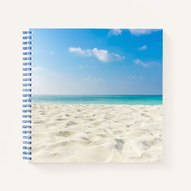 Carnet Plage tropicale Sable de mer Ciel et jour d'été (Devant)