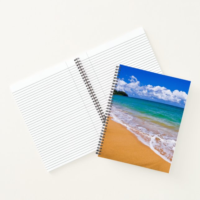 Carnet Plage vide et eaux bleues (Intérieur)
