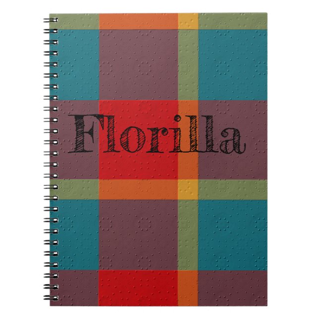 Carnet  Plaid Décoratif (Devant)