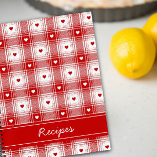 Carnet Plaid Rustique Avec Coeurs Valentines Recette