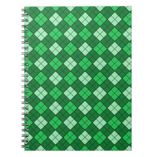 Carnet Plaid vert