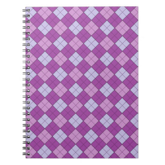Carnet Plaid violet
