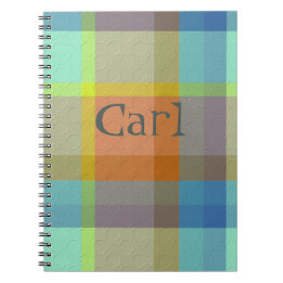 Carnet Plaid With Pattern  Notebook