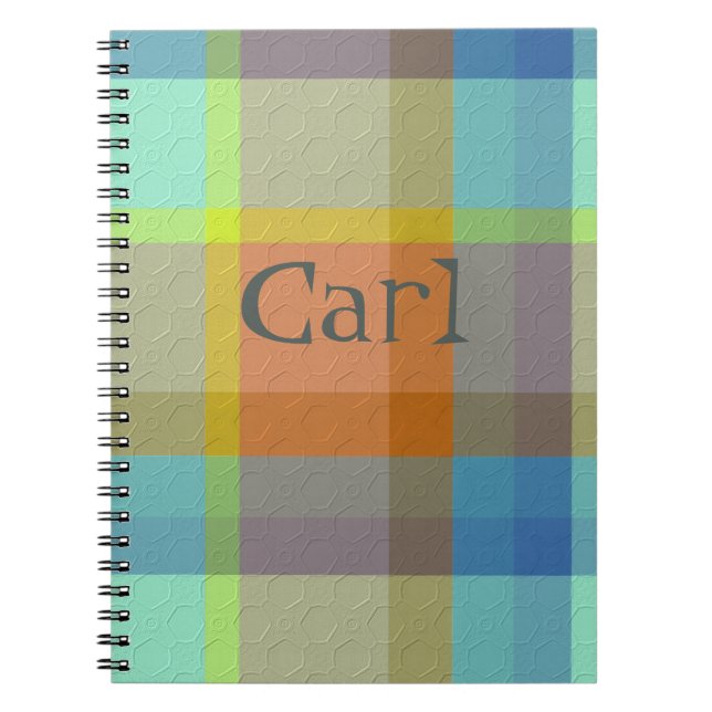 Carnet Plaid With Pattern  Notebook (Devant)