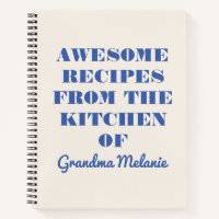 Plaisir Retro Typographie Crème Bleu Grand-mère Re
