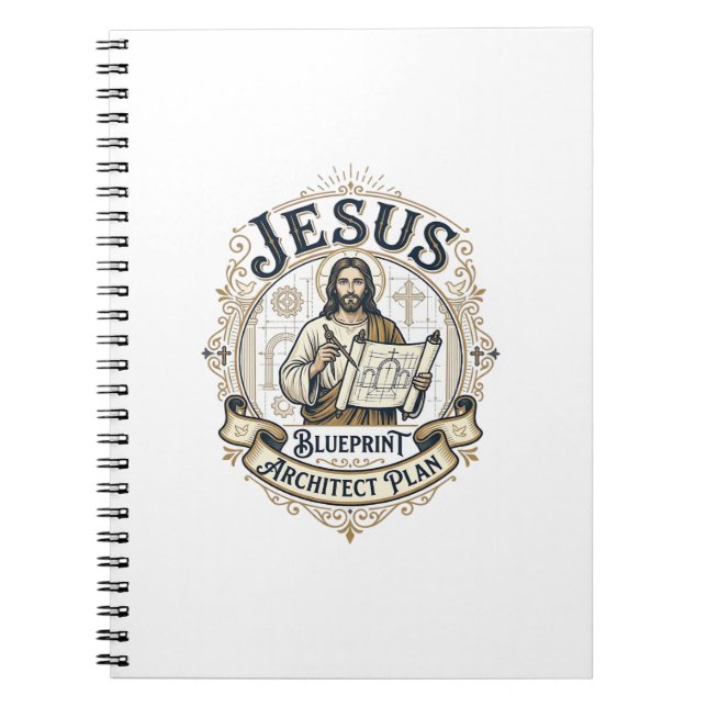 Carnet Plan de Jésus Architecte Blueprint Jésus Plan de J (Devant)