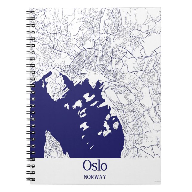 Carnet Plan de la ville d'Oslo (Devant)