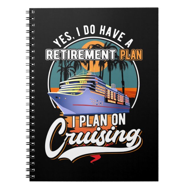Carnet Plan de retraite de croisière Funny Cruise Ship Re (Devant)