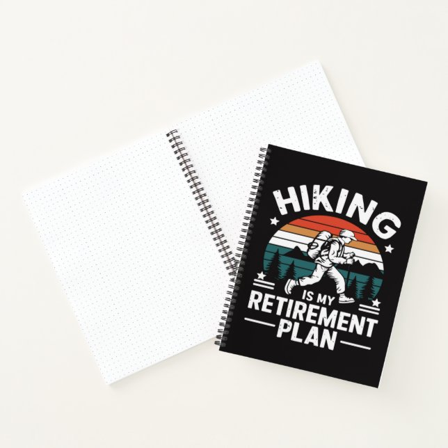 Carnet Plan de retraite randonnée Citation drôle (Intérieur)