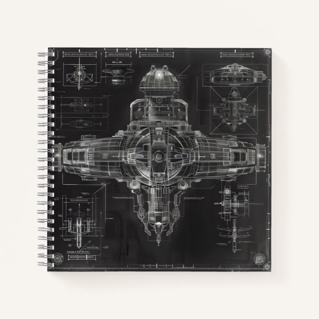 Carnet Plan noir de l'expédition spatiale (Devant)