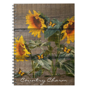 Carnet Planche à papillons des Tournesols russes Bardeau