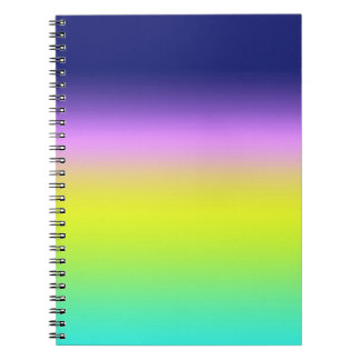 Carnet Planche de couleurs d'été Ombre violet jaune vert