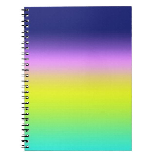 Carnet Planche de couleurs d'été Ombre violet jaune vert  (Devant)