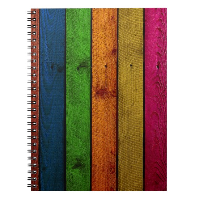 Carnet planches en bois de belle couleur (Devant)