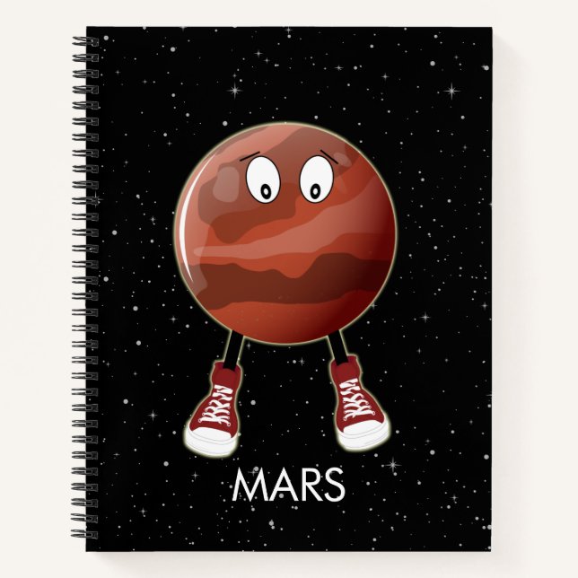 Carnet Planète Mars & Étoiles (Devant)