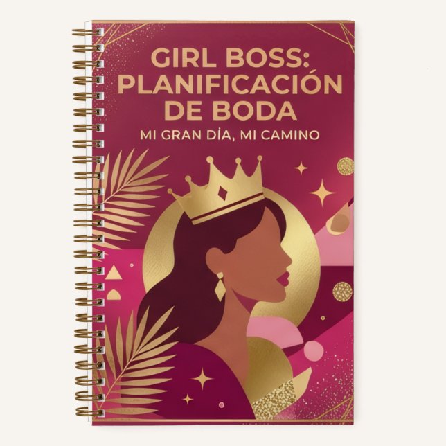 Carnet planificador de boda girl boss (Recto)