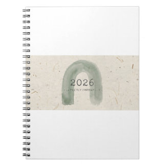 Carnet Planificateur 2026 Wabi-Sabi – Vert sauge minimali